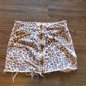 Free People Denim Mini Skirt